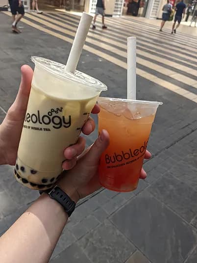 Bubbleology bubble tea photographed in Bristol