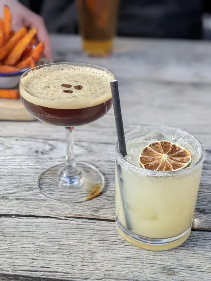 Espresso martini and caipirinha