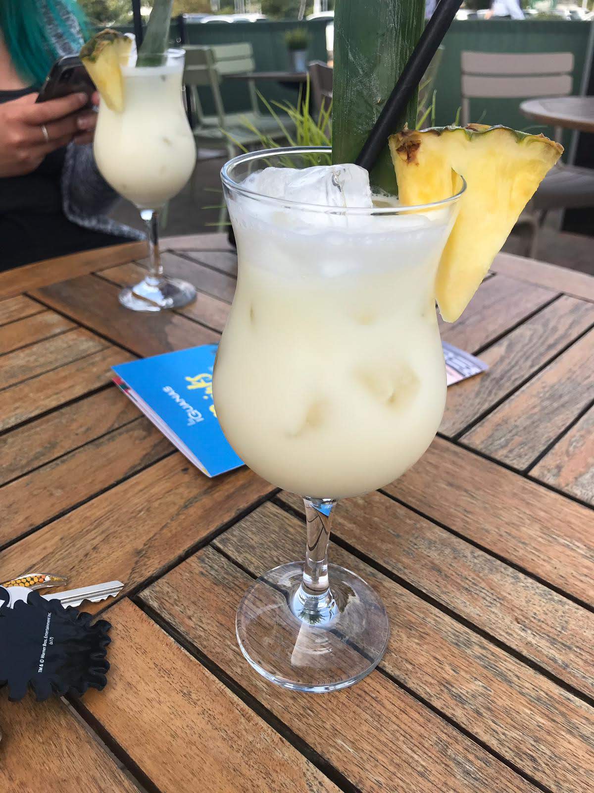 Las Iguanas pina colada cocktail